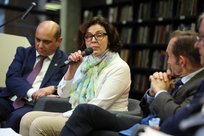 Basil Kerski, Marta Koval, Frédéric Billet (c) Grzegorz Mehring / Archiwum ECS